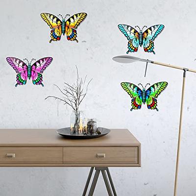 Metal Butterfly Wall Decor, 3D Butterflies Wall Decor Sculpture Butterfly  Hanging Wall Decor Sculpture Butterflies Wall Sculpture for Garden Yard  Decoration(4 Pack) - Yahoo Shopping