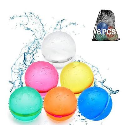  Reusable Water Balloons for Kids 24 PCS Quick Fill Silicone  Water Bombs Games Splash Balls with Mesh Bag Pool Beach Backyard Water Toys  for Boys Girls Outdoor Toys Activities Summer Toys