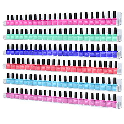 Wall-Mounted Acrylic Nail Polish Rack 120-Bottle