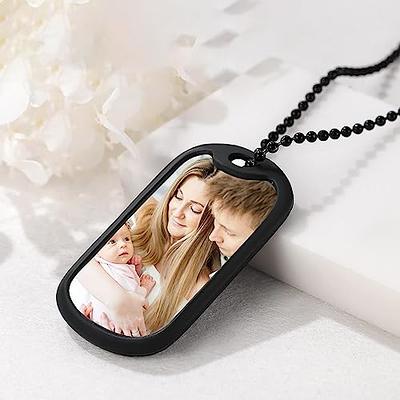 Personalized Stainless Steel Dog Tag Necklace || Custom Engraved Stainless  Steel Dog Tag Pendant ||Fashionable Stainless Steel Dog Tag Pendant with