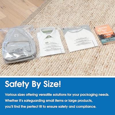 18 x 24 Zipper Bags with Suffocation Warning 1.5 Mil 500/Case