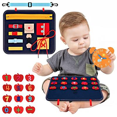 Busy Board Montessori Toys for 1 2 3 4 Year Old Boys & Girls Gifts, Sensory  Toys for Toddlers 1-3, Autism Educational Travel Toys, Preschool