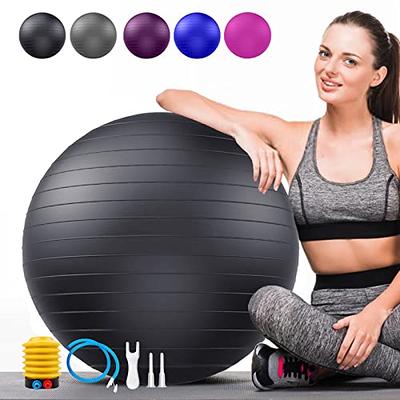 URBNFit Exercise Ball - Yoga Ball for Workout Pregnancy Stability -  AntiBurst Swiss Balance Ball w/ Pump - Fitness Ball Chair for Office, Home  Gym