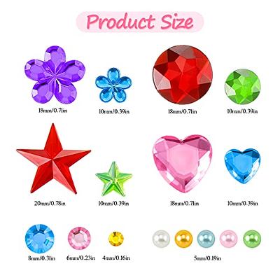 Stick On Heart Gems For Face, Body and More 8mm 5 Sheet / 250 Pcs