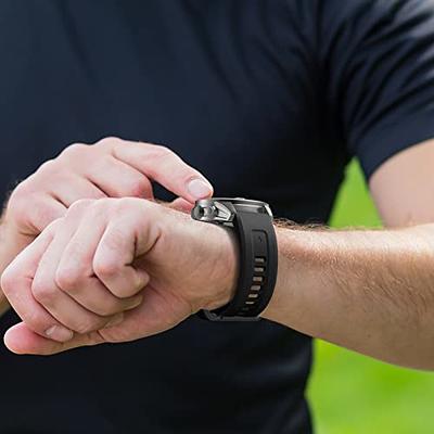 For Garmin Descent G1 / Fenix 7 / 6 Pro / 5 Plus Nylon Watch Band  Adjustable Sport Loop Strap Wristband Replacement Bracelet - Midnight Blue