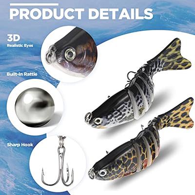 Atibin Multi Jointed Fishing Lure Topwater Slow Trout Bass Bait