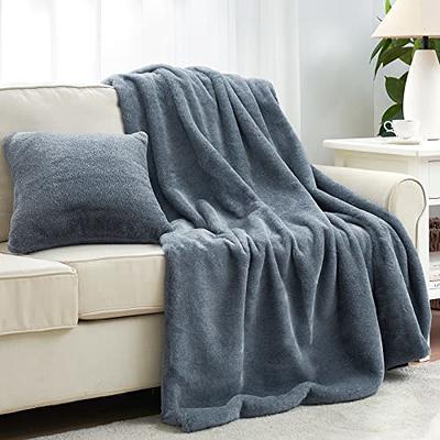 BEAUTEX Faux Fur Throw Blanket, Soft Sherpa Fluffy Blankets, Warm Thick  Plush Flannel Blanket, Luxury Fuzzy Blankets for Home Room Decor, Shaggy  Throw