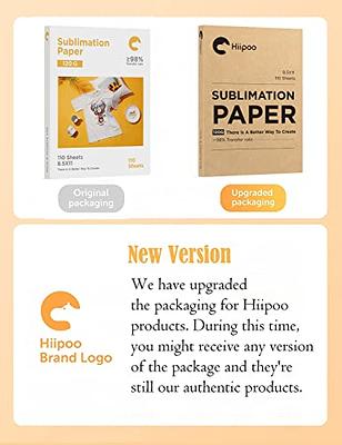 Hiipoo Sublimation Paper 8.5x11 Inch, Work with Sublimation Ink and E  Sawgrass Inkjet Printers for Mugs T-Shirts Light Fabric and Other  Sublimation
