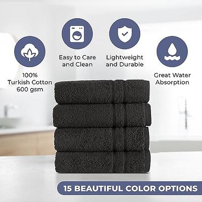 SMYRNA TURKISH COTTON Kitchen Dish Towels Pack of 2 | 100% Natural Cotton,  15 x 26 Inches | Machine Washable Wash Cloths | Ultra Soft, Absorbent