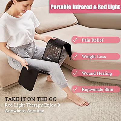 Dialudon Red Light Therapy Belt Infrared Light Therapy Device for Body Pain  Relief Adjustable Wearable Light Therapy Wrap for Waist Knee Back Joint