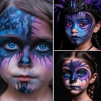 Vibrant Facepaint Makeup Kit for Kids, Face Body Paint Set, Face Body  Painting Kit for Teens & Adults, Safe Facepaint for Halloween, Cosplay  Costumes