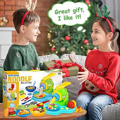  Play Dough Toys, 32PCS Kitchen Creations Color Dough Noodle  Machine Toy Play Food Set, Play Dough Accessories Kit Christmas Birthday  Gift for Kids Age 3 4 5 6 7 8 : Toys & Games