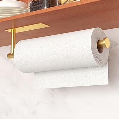 Creative Home Heavy Duty Metal Paper Towel Holder Kitchen Towel Stand for  Kitchen Countertop Dining Table, 4.8 Diam. x 11.8 H, Copper Plated