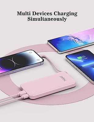 TG90° 10000mah Power Bank with Built-in Cable, Pocket Friendly Portable  Charger External Battery Pack Compatible with iPhone 14/14 Pro/13/13  Pro/12/12 Pro/11/11 Pro/X/XS/SE and More - Yahoo Shopping