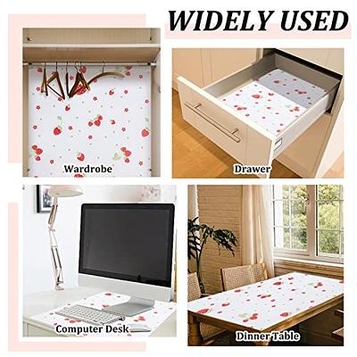 CREATCABIN Plastic Drawer Liners Shelf Cabinet Closet Cupboard Mat Roll  Non-Adhesive Waterproof Non-Slip Proof Refrigerator Kitchen Protector Lining  30 x 500cm White Strawberry - Yahoo Shopping