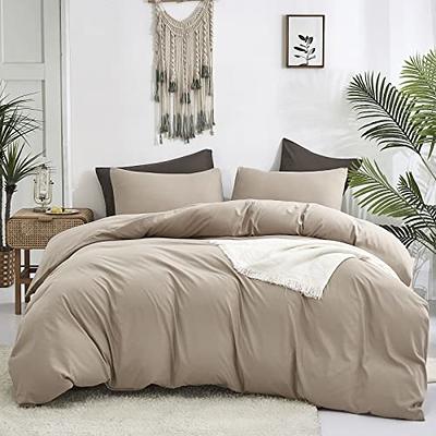 Bedsure Queen Comforter Set, Bed Comforter Queen Set, Khaki