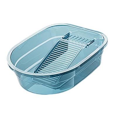 MagiDeal Plastic Wash Tub with Washboard, Hand Washing Clothes