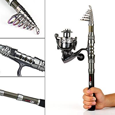 Sougayilang Telescopic Fishing Rod, Carbon Fiber Spinning