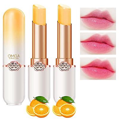 ZARICS 6 PCS Crystal Flower Lipstick Magic Color Changing Lip Gloss Set  Jelly Clear Flower Lip