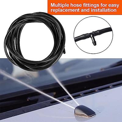 4 Pieces Windshield Wiper Blades Refills, DIY Adjustable Car Windscreen  Wiper Rubber Strips, Frameless Window Boneless Insert Silicone Strips, Auto