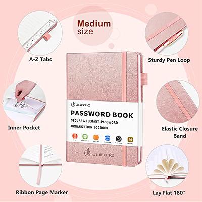 Clever Fox Password Book with tabs. Internet Address and Password Organizer  Logbook with Alphabetical tabs. Large Size Password Keeper Journal