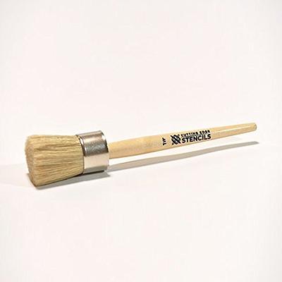 4-Piece Professional Stencil Brush Set - Natural Bristle