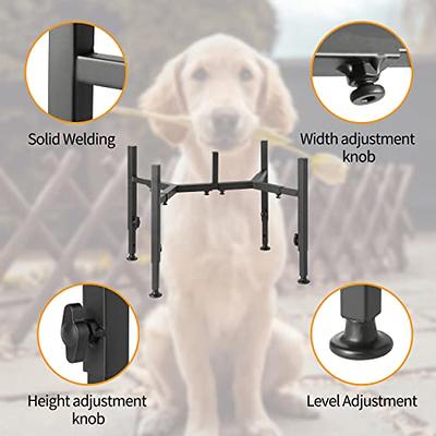 PROERR Single Dog Bowl Stand,Tall Dog Food Stand Adjustable Wide 7