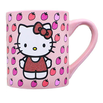 Hello Kitty and Kuromi Coffee Cup Pink Tumbler Cup Mug 20oz