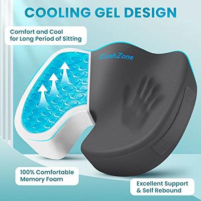 ComfySure Seat Cushion Extra Large - Firm Memory Foam Chair Pad for  Recliner, Office Chair, Driving Car