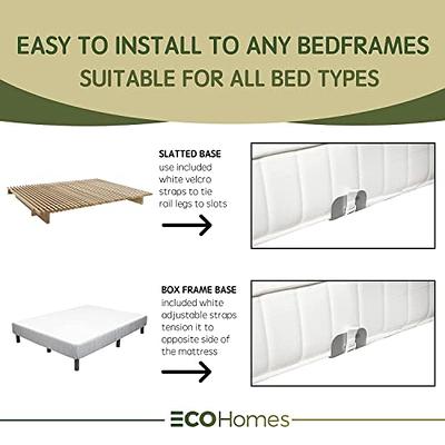 ECOHomes Mattress Retainer Bar for Foot of Beds for Home, RV  Non Slip  Gaskets Metal Bar Holder for Bottom of Bed Frames & Adjustable Beds - Guard  Rail Stops Mattress from