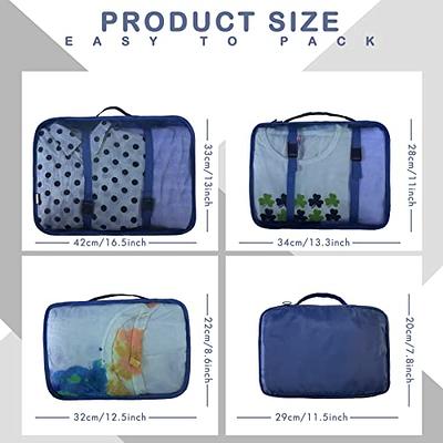 27 Set Compression Packing Cubes for Suitcase Lightweight Luggage Organizer  Bags for Travel Luggage Storage Bag Traveling Cubes with Toiletry, Shoes