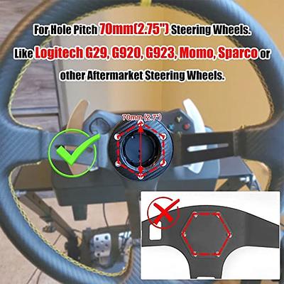 Cheap For Logitech G29 G920 G923 70MM Steering Wheel Adapter Plate  Compatible 13 Inch PCD Racing Steering Wheel Car Game