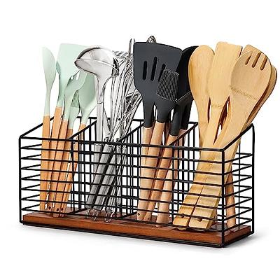 Utopia Kitchen Expandable Bamboo Drawer Organizer for Kitchen Utensils,  Flatware, and Cutlery - Silverware Holder and Tray