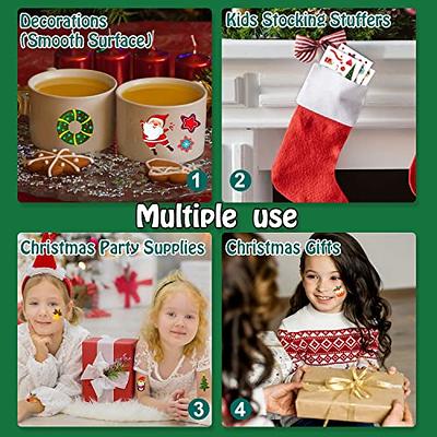  Christmas Temporary Tattoos Stocking Stuffers for Kids Boys  Girls, Glow in the Night Dark Kids Tattoos, Christmas Party Favors Supplies  Decorations, Christmas Fun Dollar Items for Kids (10 sheets) : Toys