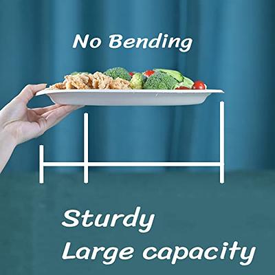 I00000 Heavy Duty 100% Compostable 9 Inch Paper Plates, 100 Pack Disposable  Plates Bagasse Plates Biodegradable Eco-Friendly Natural White Sugarcane Paper  Plates Microwaveable Plates for Party, Picnic - Yahoo Shopping