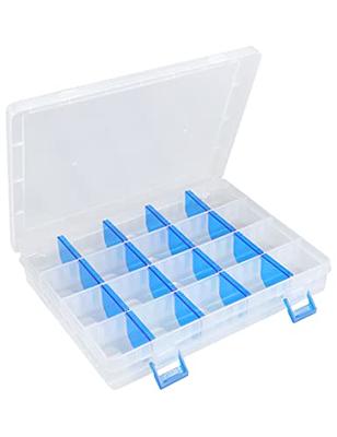 Beoccudo 3600 Tackle Box Organizer Plastic Storage Boxes & Trays with Removable Dividers Clear Fishing Lure Container