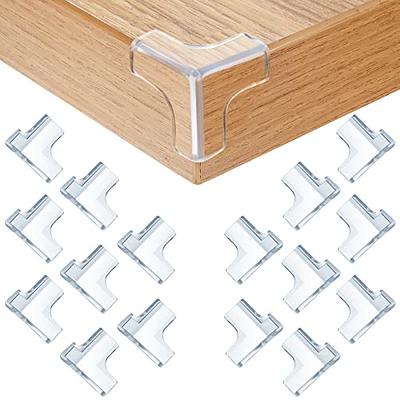  LONGFITE Table Wall Edge Protector Clear Corner Protectors  Guards 6.56 feet Furniture Fireplace Safety Bumpers 8 Pack Baby Proofing  with Wide Coverage and Safe Silicone Material (Semitransparent) : Baby