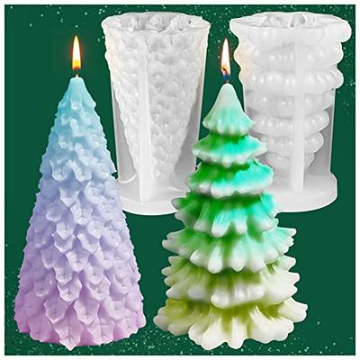 3D Christmas Pine Cone Silicone Candle Mold Beeswax Candle Making Mould DIY