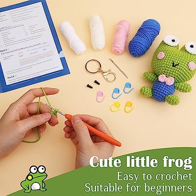 Mewaii Crochet Kit for Beginners, Complete DIY Crochet Kit Animals with  40%+ Pre-Started Tape Yarn Step-by-Step Video Tutorials for Adults and Kids