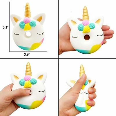  YOAUSHY 6 Pcs Squishies Toy Jumbo Slow Rising Unicorn  Horse,Cake,Unicorn Donut,Panda,Spoon Cat Set for Kids Party Favors Stress  Relief Toys : Toys & Games