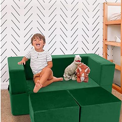 LOAOL Kids Couch Foam Couch for Kids, Kids Modular Couch with Ball Pit,  Convertible Climbing Play Couch for Boys Girls, Floor Sofa Foam Furniture  for