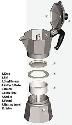 Original Bialetti 9-Espresso Cup Moka Express  Espresso Maker Machine and  Zonoz Wooden Small Espresso Stirring Spoon Bundle (9-cup, 18.5 fl oz, 550  ml) - Yahoo Shopping