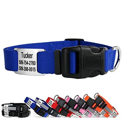 azuza Reflective Dog Collar,Soft Neoprene Padded Pet Collar with ID Tag Ring,Adjustable  for Small Dogs,Royal Blue,S - Yahoo Shopping