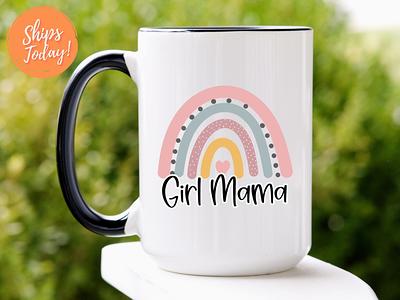 Girl Mom Coffee Mug