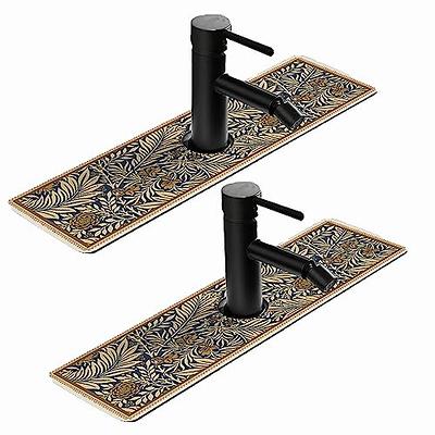 2pcs Fantasy Style Faucet Draining Mat, Faucet Absorbent Mat For Kitchen  Sink, Diatom Mud Sink Faucet Absorbent Mat, For Bathroom & Kitchen (A) -  Yahoo Shopping