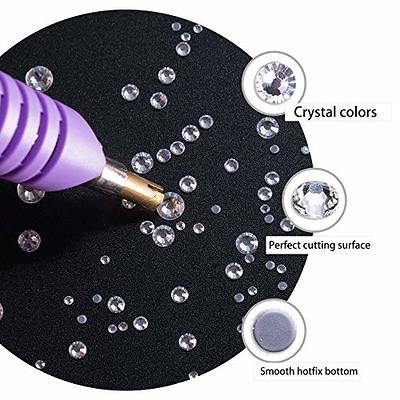 Massive Beads 10000pcs Flatback Glass Hotfix Iron On Rhinestones Crystal  for DIY Making with 1 Tweezer & 1 Picking Pen for Shoes, Clothes, Face Art