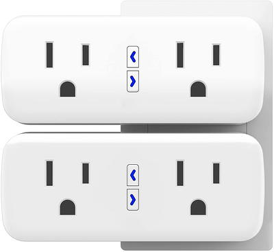 Gosund Smart Plug, WiFi Smart Socket Work with Alexa Google Home, 10A, 2  Pack 