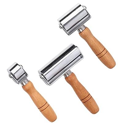 Leather Press Edge Roller Diy Leather Craft Wooden Handle Edge