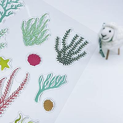 Marine Life Clear Stamps, Transparent Scrapbooking Stamps for Card