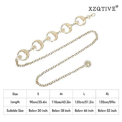  TIESOME Chain Belt for Women Girls Adjustable Gold